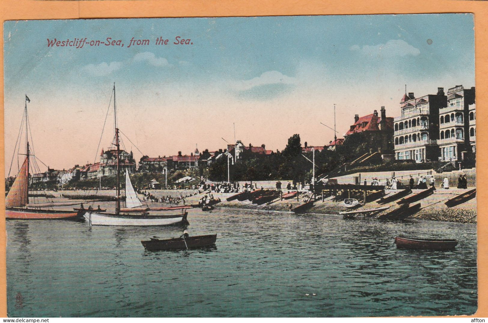 Westcliff-on-Sea UK 1905 Postcard - Southend, Westcliff & Leigh