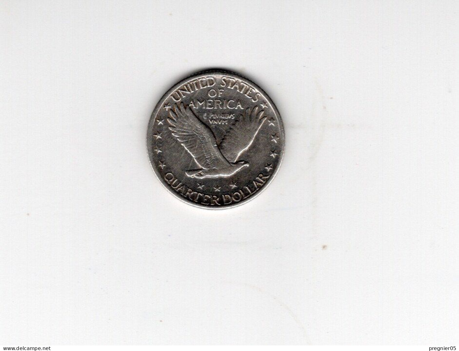 USA - Pièce 1/4 Dollar Standing Liberty Quarter Argent 1917 TTB+/VF+  KM.145 - 1916-1930: Standing Liberty