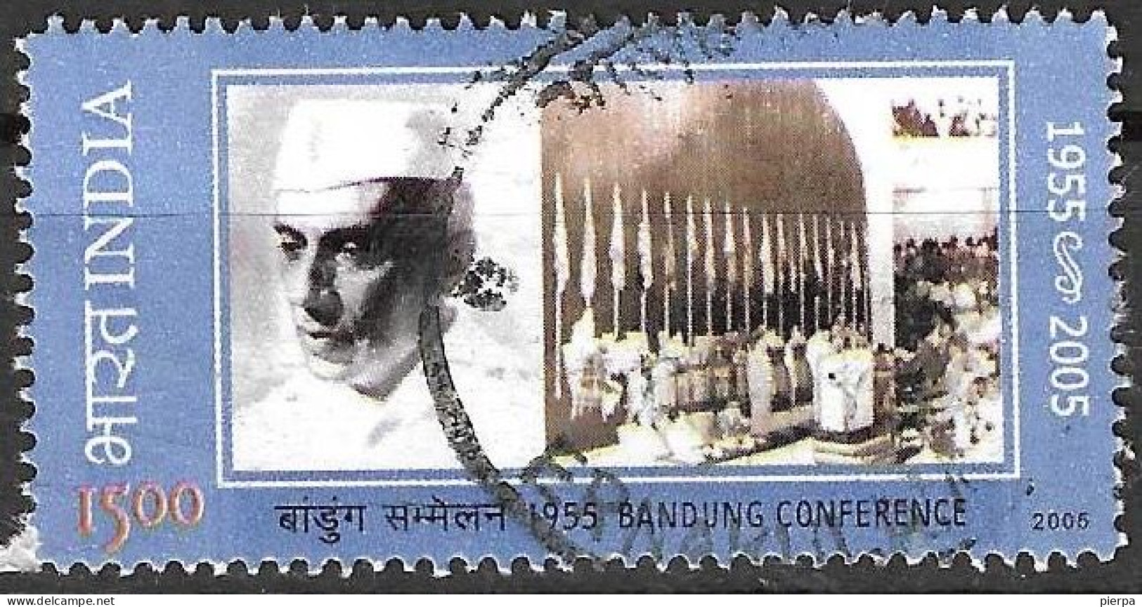 INDIA - 2005 - NEHRU  - USATO (YVERT 1853 - MICHEL 2088) - Usados