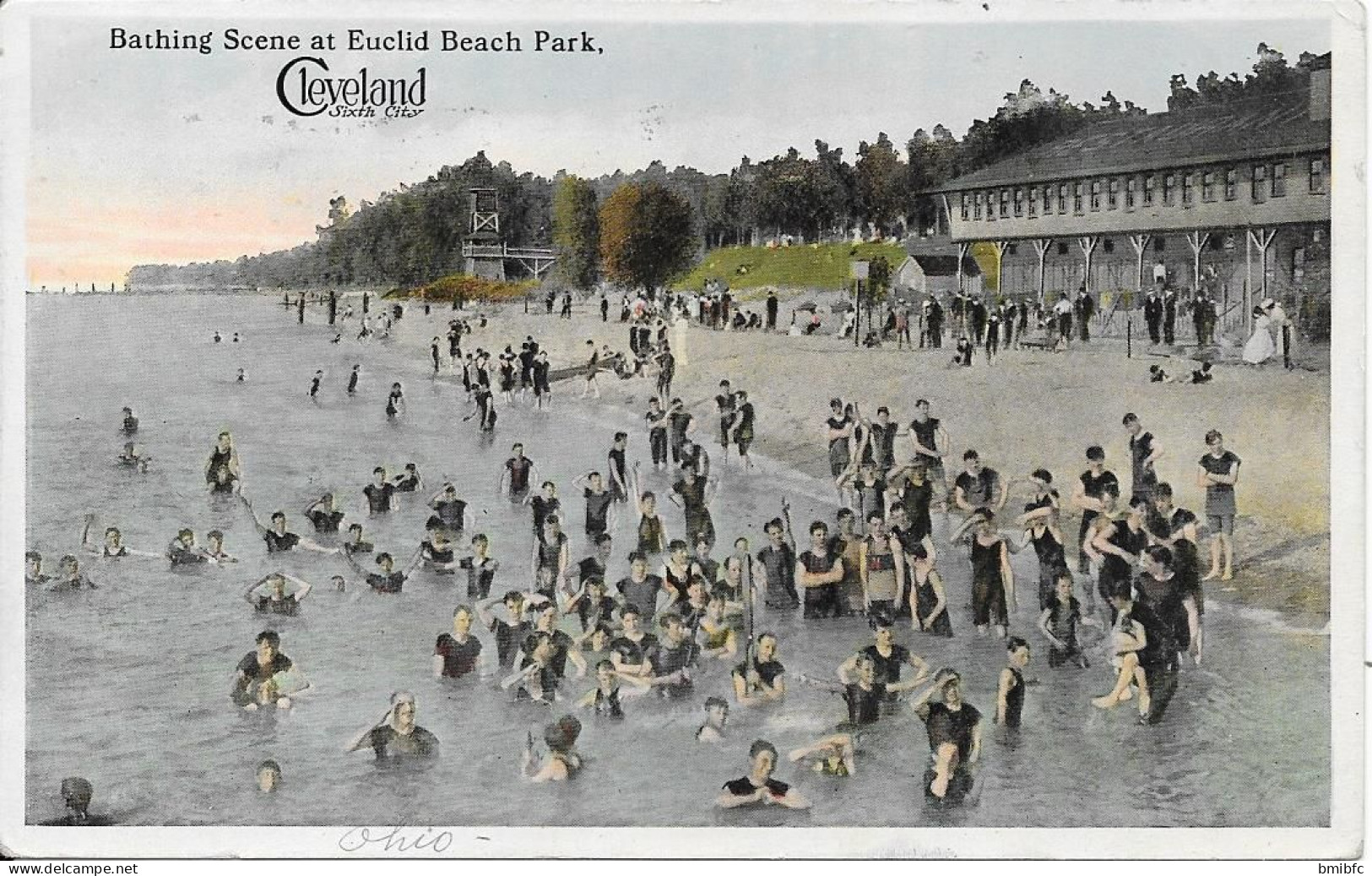 Bathing Scene At Euclid Beach Park  - Cleveland - Cleveland