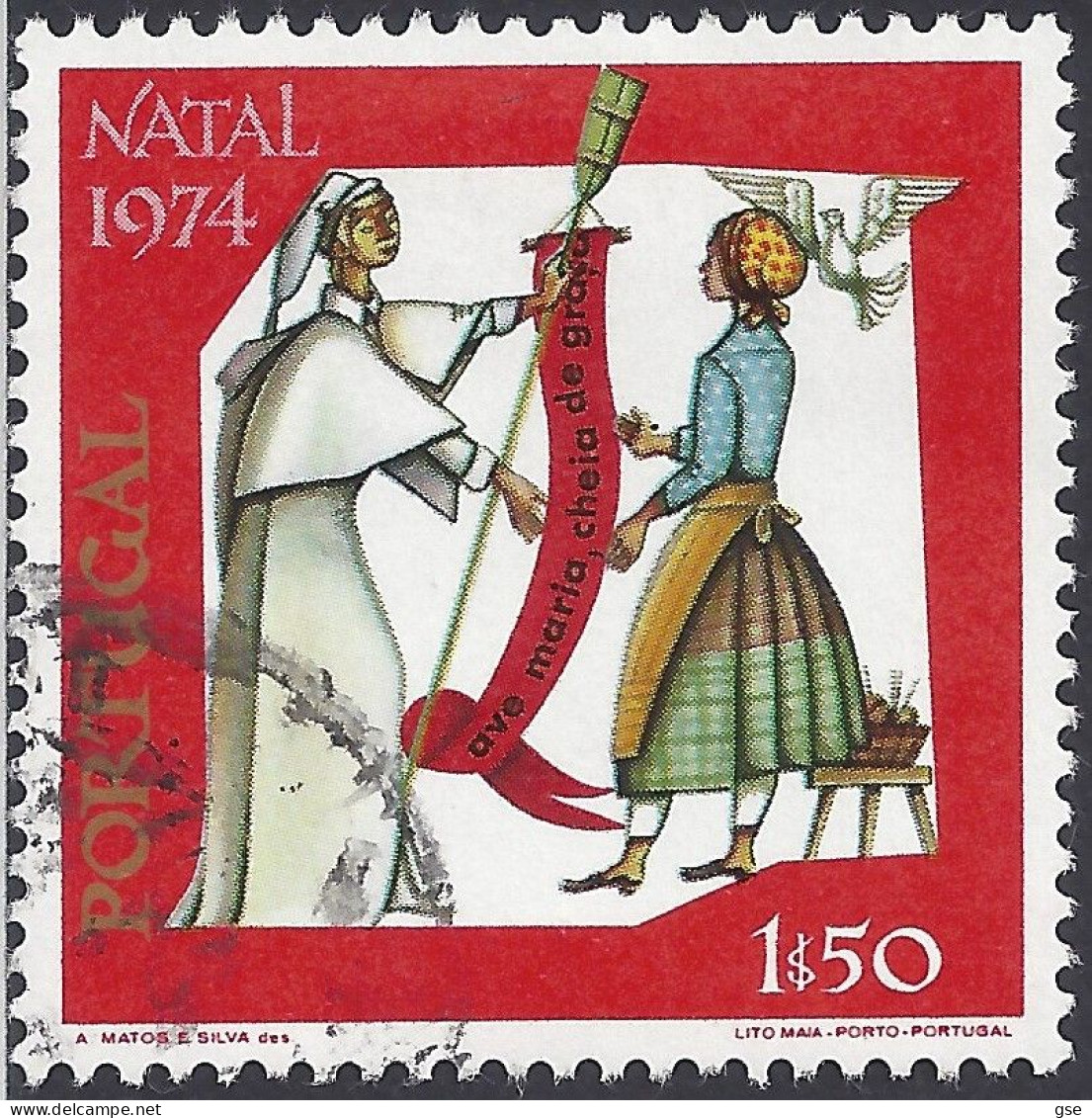 PORTOGALLO 1974 - Yvert 1243° - Natale | - Used Stamps