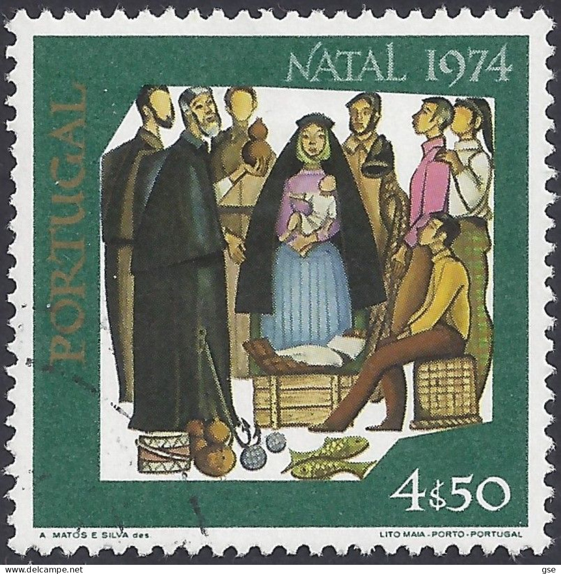 PORTOGALLO 1974 - Yvert 1244° - Natale | - Used Stamps