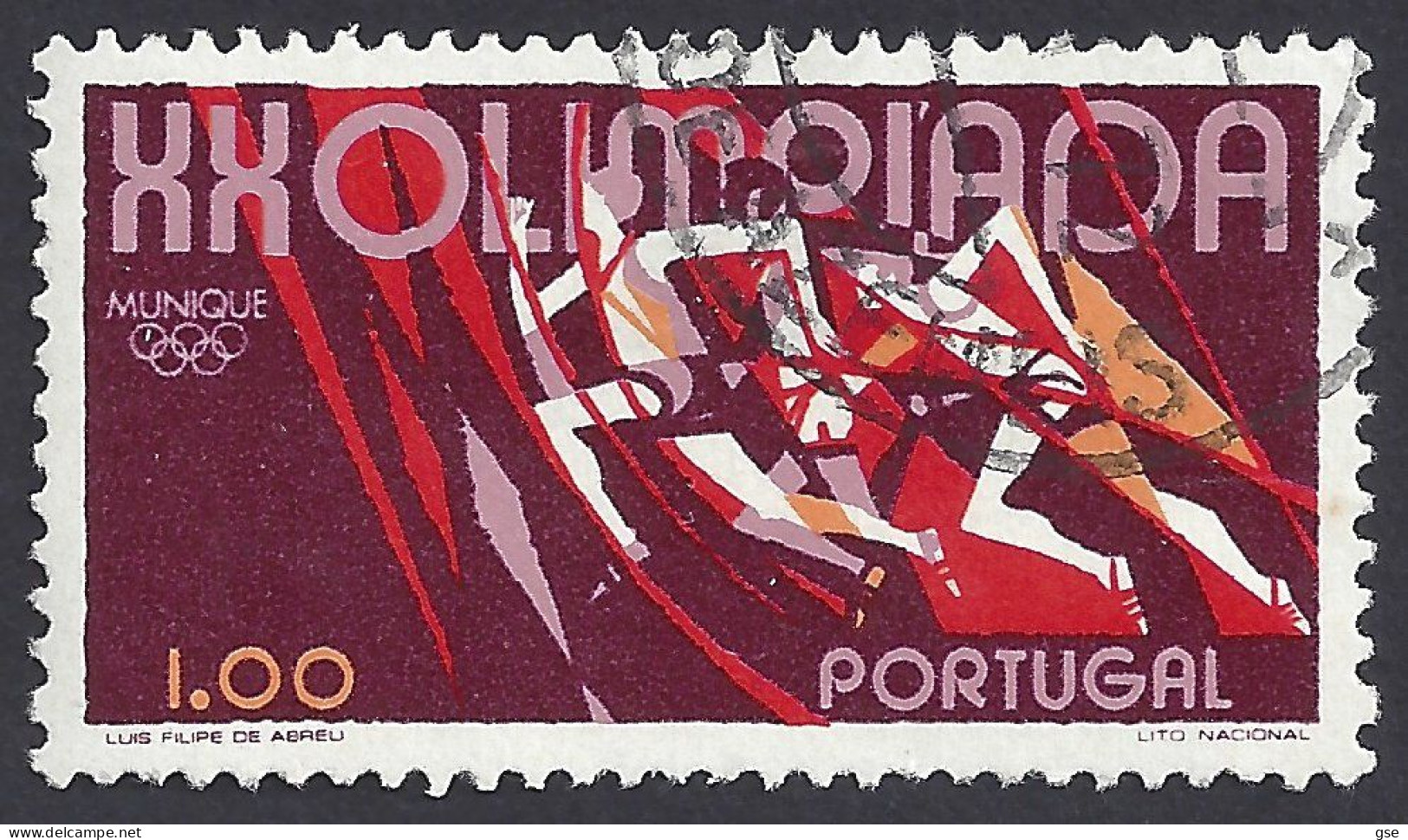 PORTOGALLO 1972 - Yvert 1157° - Olimpiadi | - Oblitérés