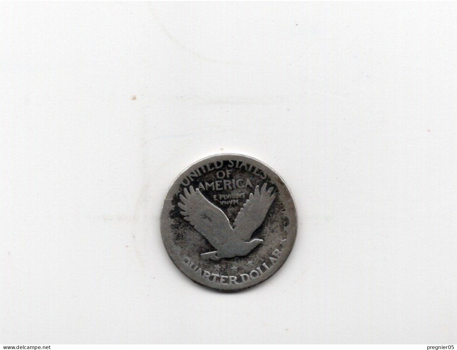 USA - Pièce 1/4 Dollar Standing Liberty Quarter Argent  B  KM.145 - 1916-1930: Standing Liberty (Liberté Debout)