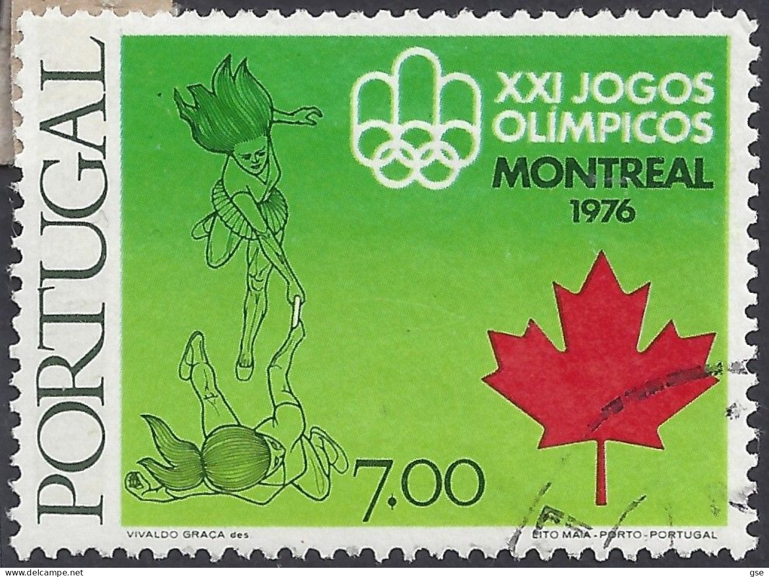 PORTOGALLO 1976 - Yvert 1300° - Olimpiadi | - Oblitérés