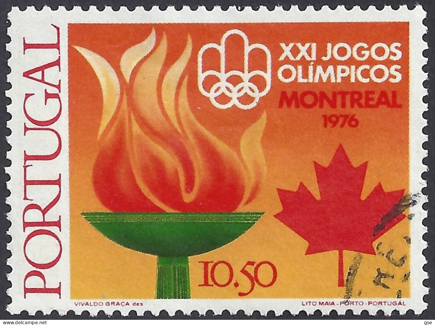 PORTOGALLO 1976 - Yvert 1301° - Olimpiadi | - Oblitérés