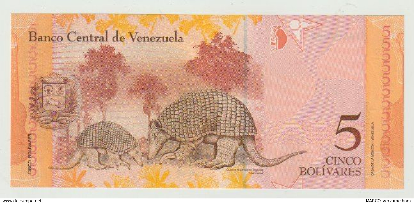 Banknote Banco Central De Venezuela 5 Bolivares 2009 UNC - Venezuela