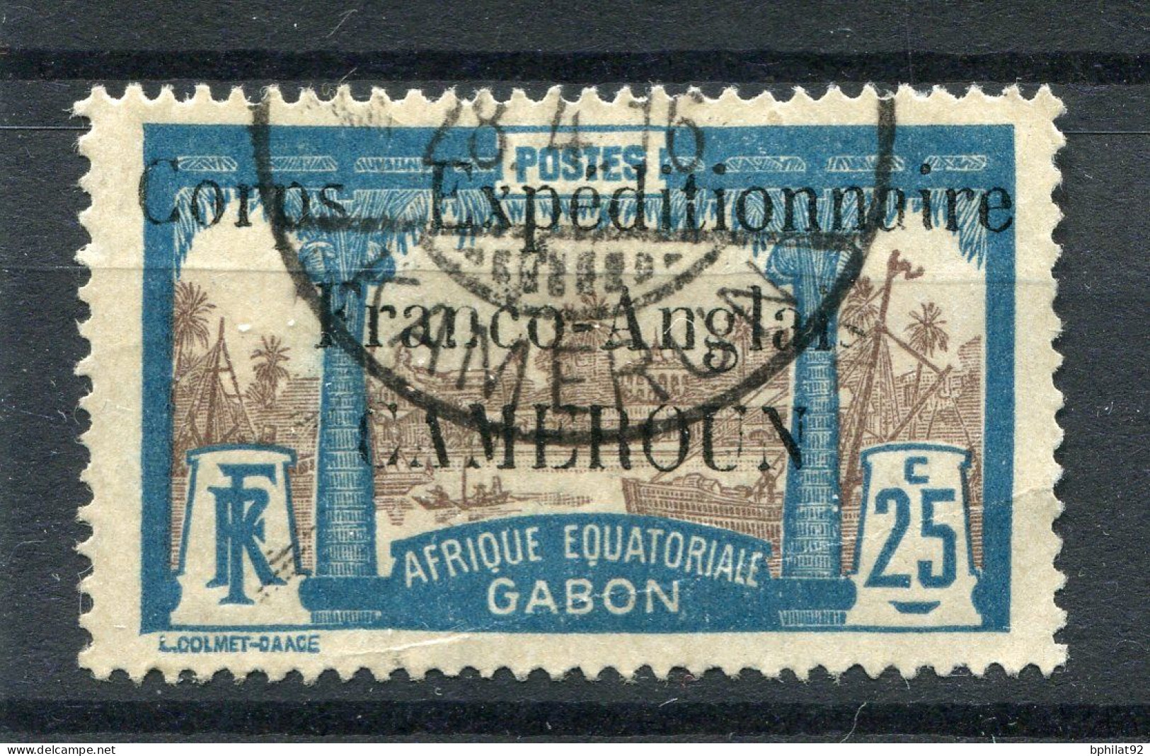 !!! CAMEROUN, N°44 OBLITERE, SIGNE CALVES - Usati