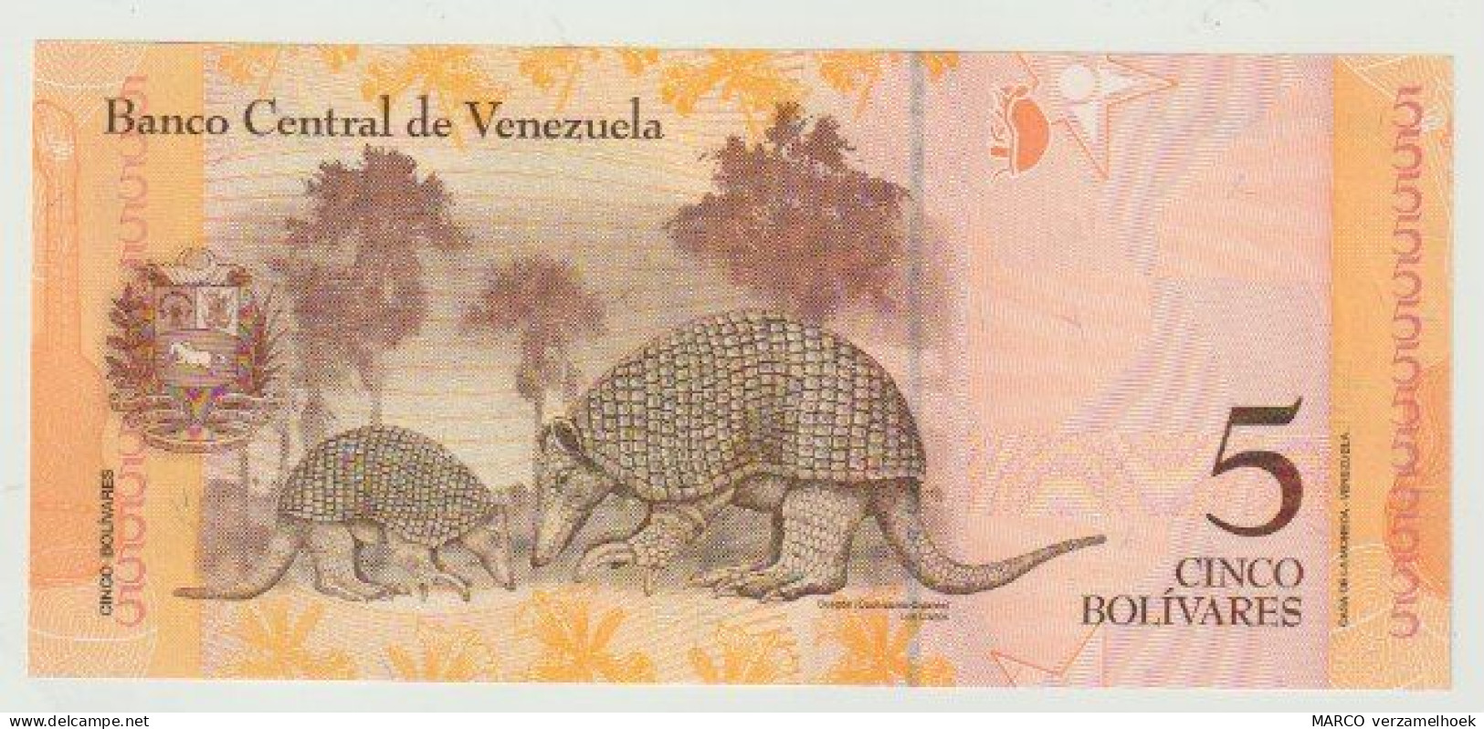 Banknote Banco Central De Venezuela 5 Bolivares 2011 UNC - Venezuela