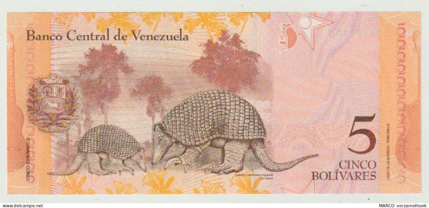 Banknote Banco Central De Venezuela 5 Bolivares 2014 UNC - Venezuela