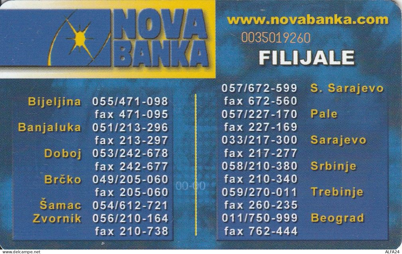 PHONE CARD BOSNIA ERZEGOVINA SPRSKE  (E69.6.6 - Bosnië