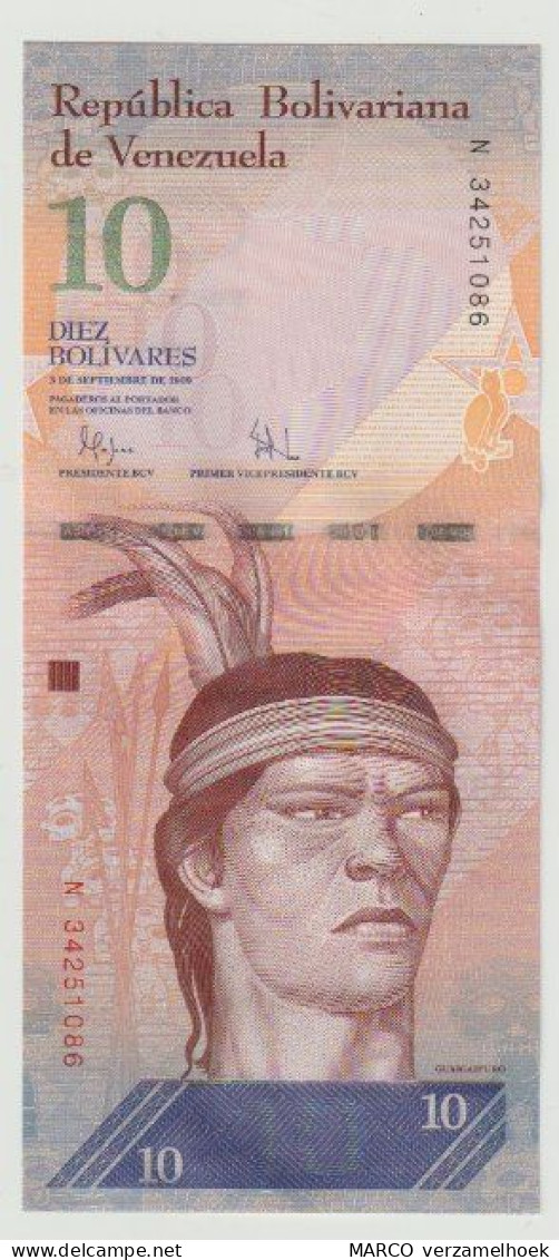 Banknote Banco Central De Venezuela 10 Bolivares 2009 UNC - Venezuela