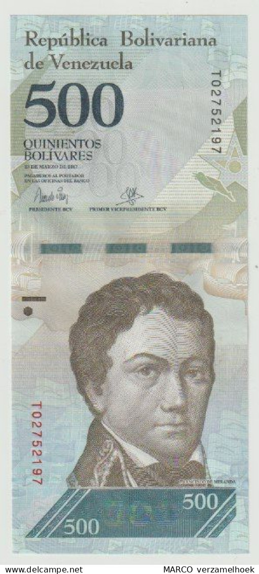 Banknote Banco Central De Venezuela 500 Bolivares 2017 UNC - Venezuela