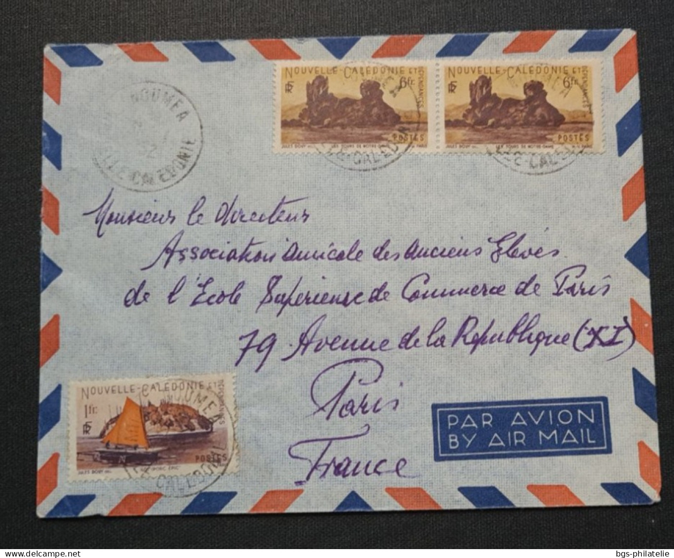 Nouvelle Calédonie Timbres Numéros 265 Et 273×2 Sur Lettre. - Briefe U. Dokumente