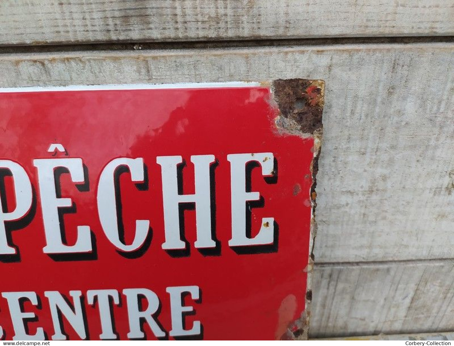 Ancienne Plaque Émaillée La Dépêche Du Centre En Vente Ici - Autres & Non Classés