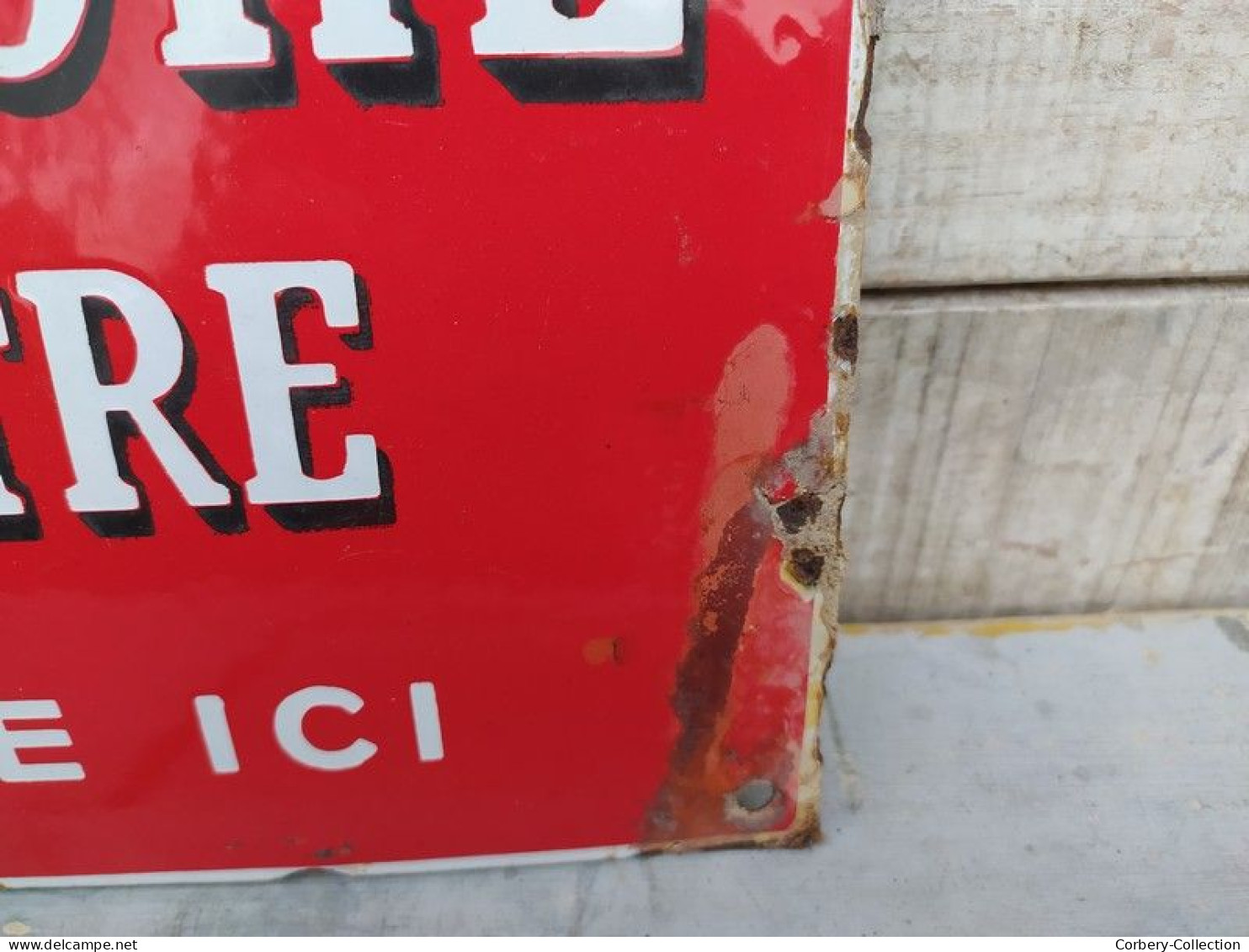 Ancienne Plaque Émaillée La Dépêche du Centre en Vente ici