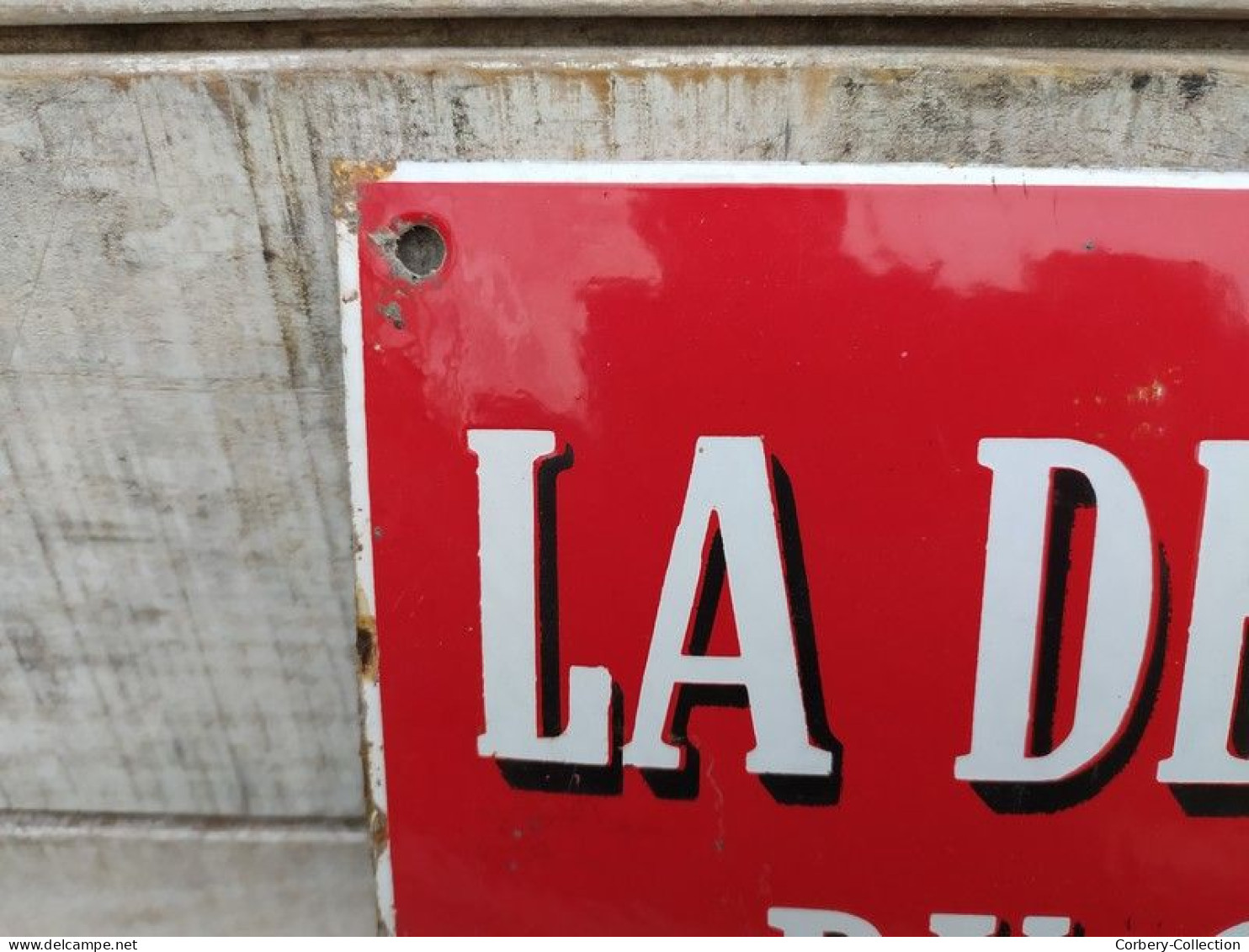 Ancienne Plaque Émaillée La Dépêche du Centre en Vente ici