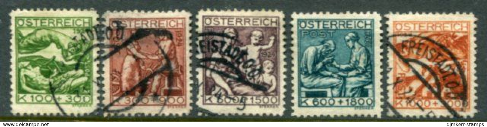 AUSTRIA 1924 Youth And Tuberculosis Charity, Used.  Michel 442-46 - Used Stamps