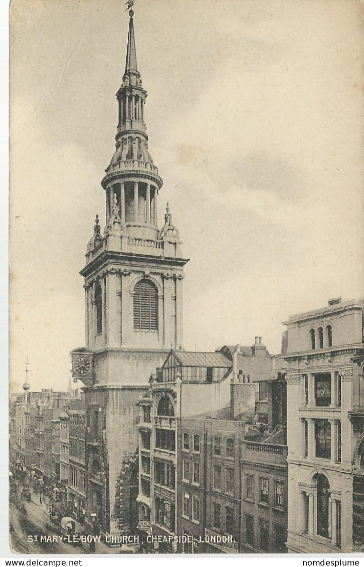 28869) GB England London Cheapside St Mary Le Bow Church Crypt By Wm Wilson & Co - London Suburbs