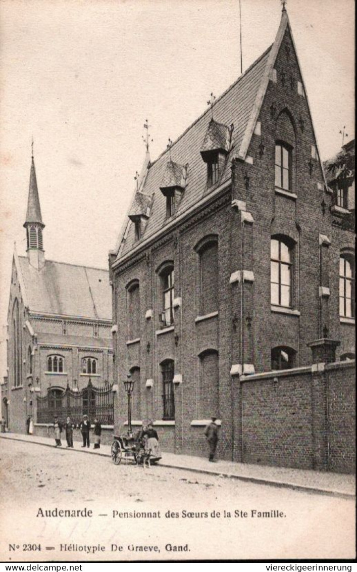 ! 1914 Feldpost Audenarde, Oudenaarde, Pensionat Des Soers De La Ste. Famille, Attelage - Oudenaarde