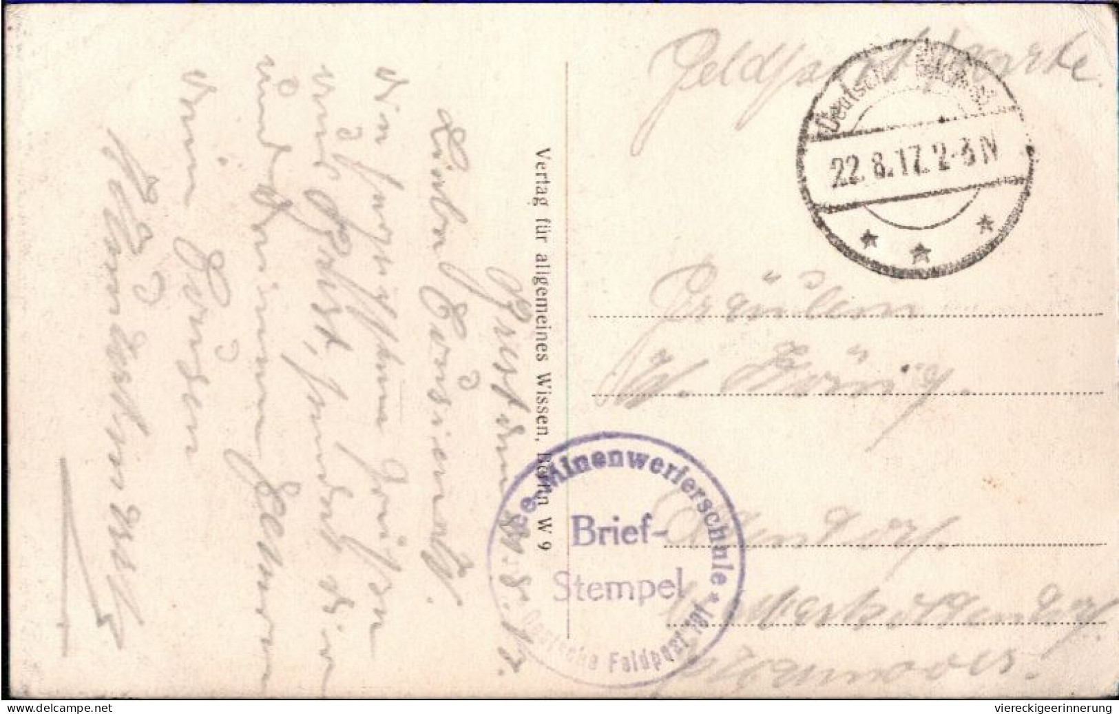 ! 1917 Ansichtskarte Brest Litowsk , Weißrußland, Polnische Kirche, Feldpoststempel Minenwerferschule - Belarus