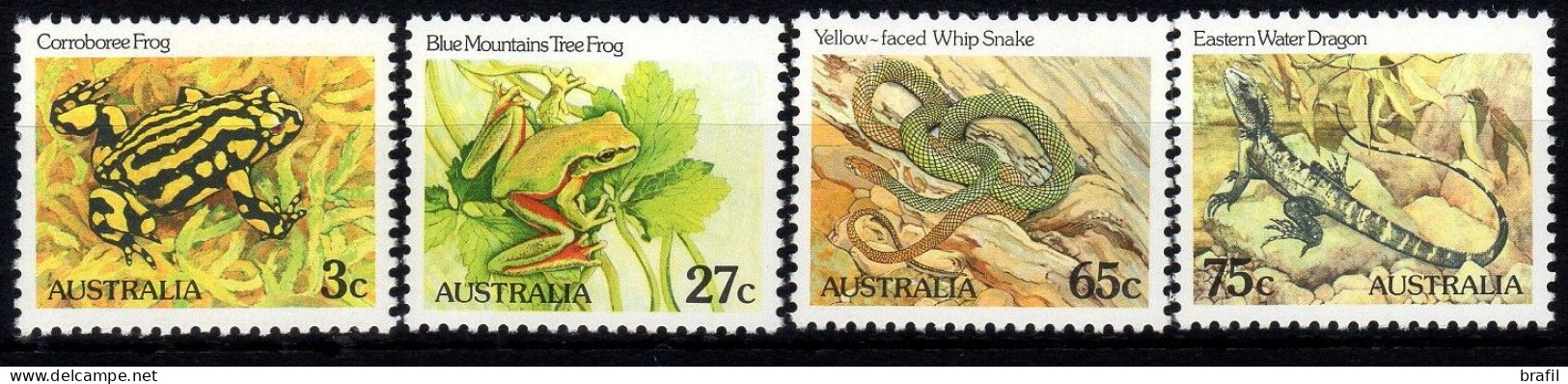 1982 Australia, Rane Anfibi Rettili, Serie Completa Nuova (**) - Mint Stamps