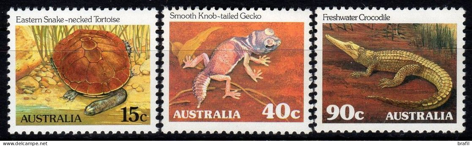 1982 Australia, Tartarughe Caimani  Coccodrilli Rane Anfibi Rettili, Serie Completa Nuova (**) - Mint Stamps