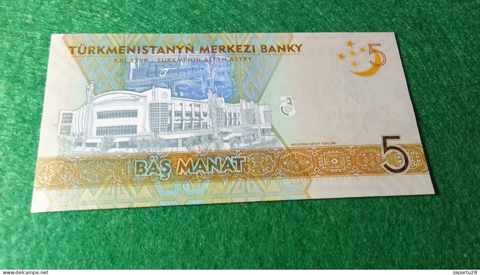 TÜRKMENİSTAN-      5    MANATİ       UNC - Turkmenistan