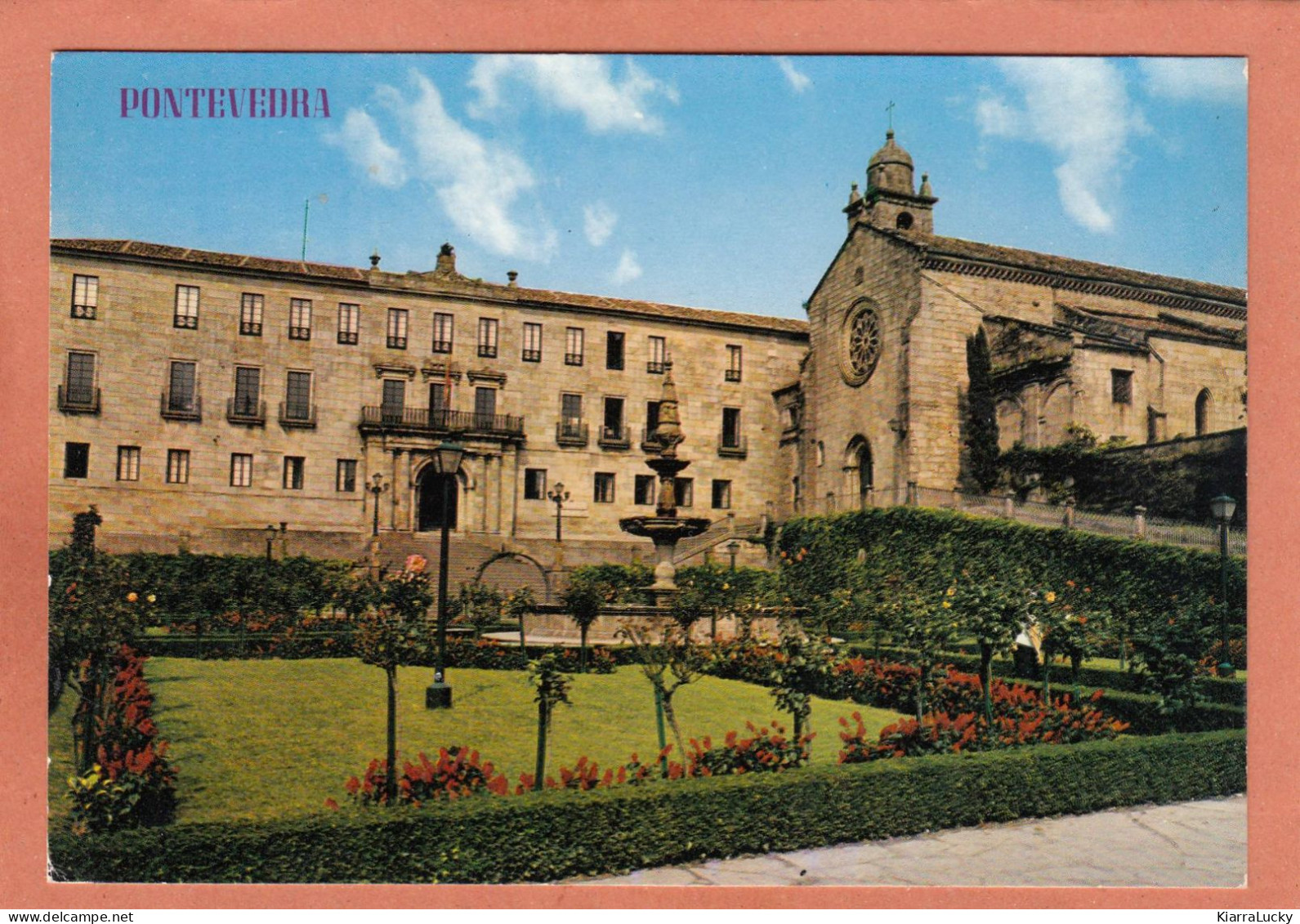 PONTEVEDRA - GALICIA - PLAZA DE ORENSE E IGLESIA DE SAN FRANCISCO - NEUVE - Pontevedra