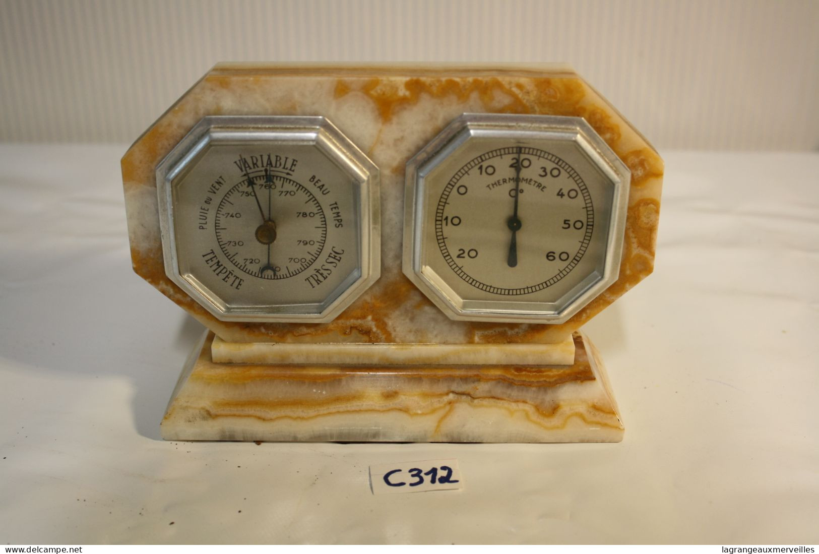 C312 Ancien Thermomètre - Baromètre - Sciences - Mesures - Otros Aparatos