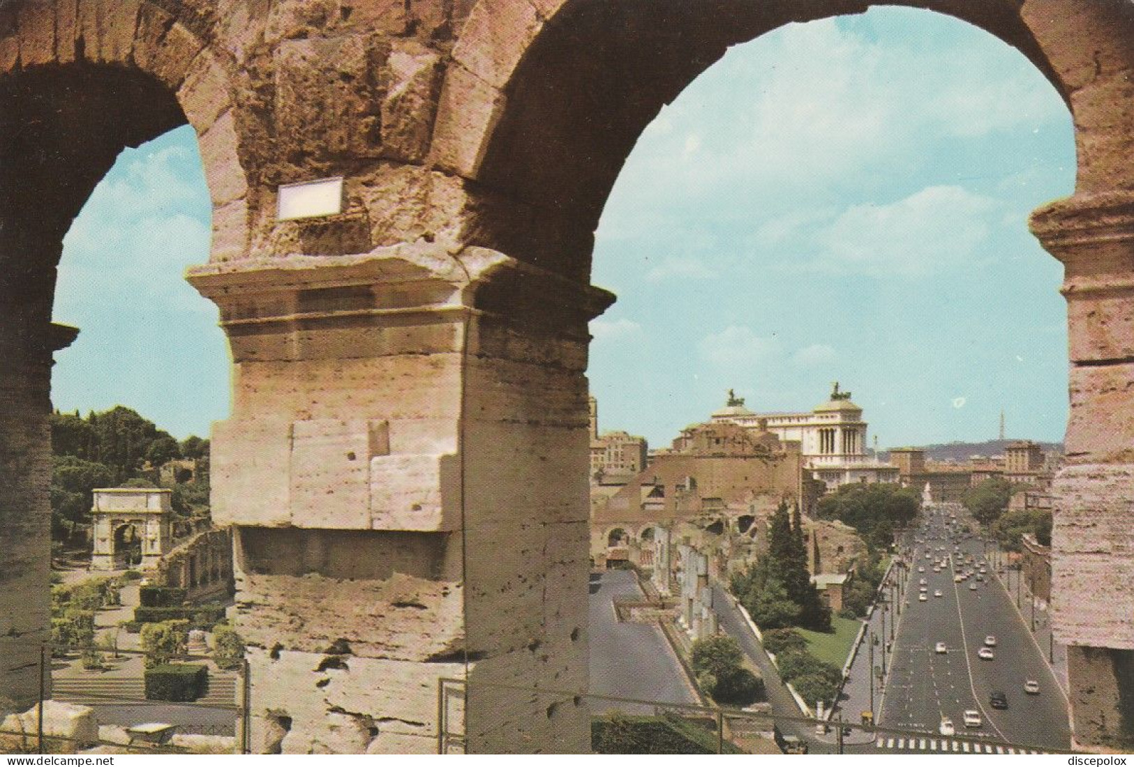 U4840 Roma - Arco Di Tito E Via Dell'Impero - Panorama / Non Viaggiata - Viste Panoramiche, Panorama