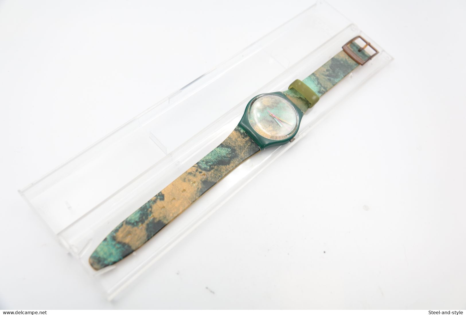 Watches : SWATCH - Old Bond - Nr. : GG102 - Original With Box  - Running - Excelent - 1988 - Moderne Uhren