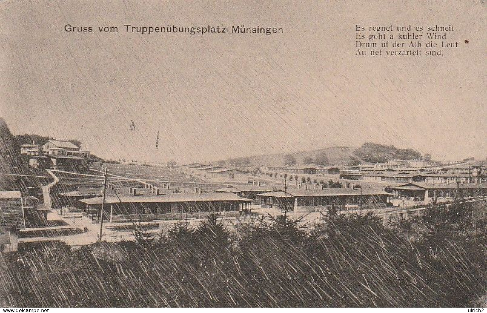 AK Münsingen  - Gruss Vom Truppenübungsplatz - 1908 (66691) - Münsingen