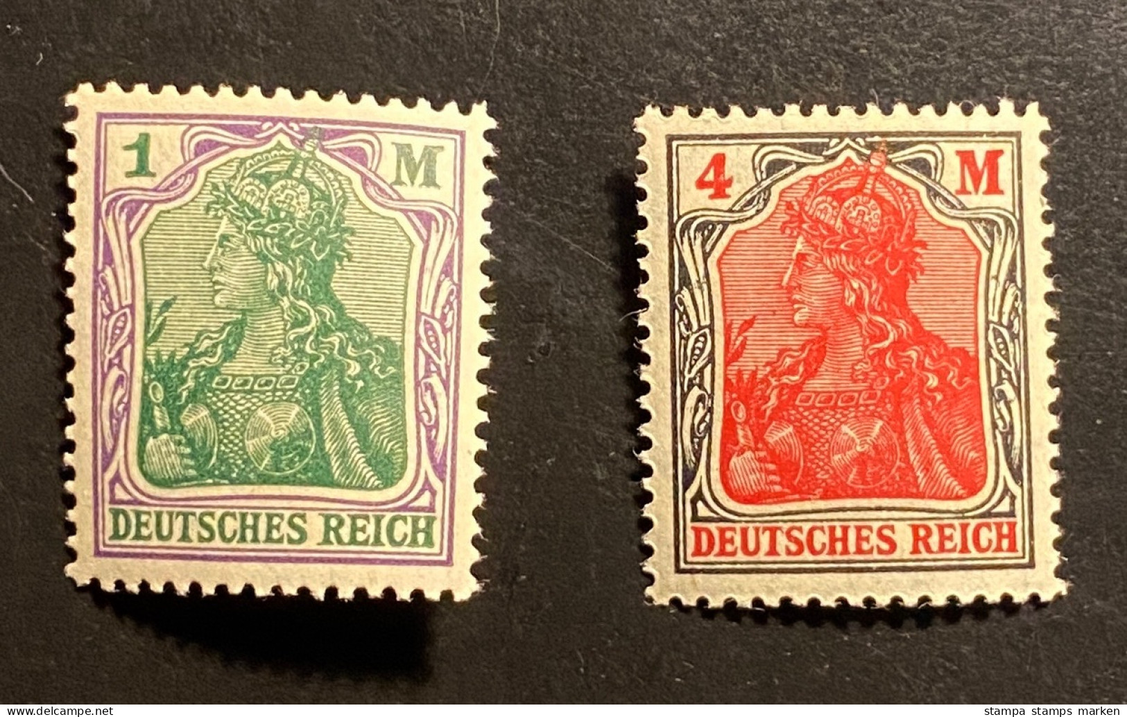 Dt. Reich 1920/21 Germania Mi. 150 Und 153 Postfrisch/** MNH - Altri & Non Classificati