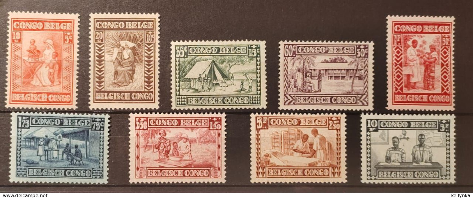 Congo Belge - 150/158 - Caritas - Goutte De Lait - 1930 - MNH - Unused Stamps