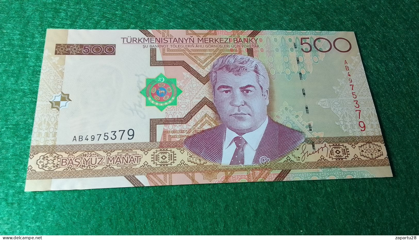 TÜRKMENİSTAN-      500   MANATİ        UNC - Turkmenistán