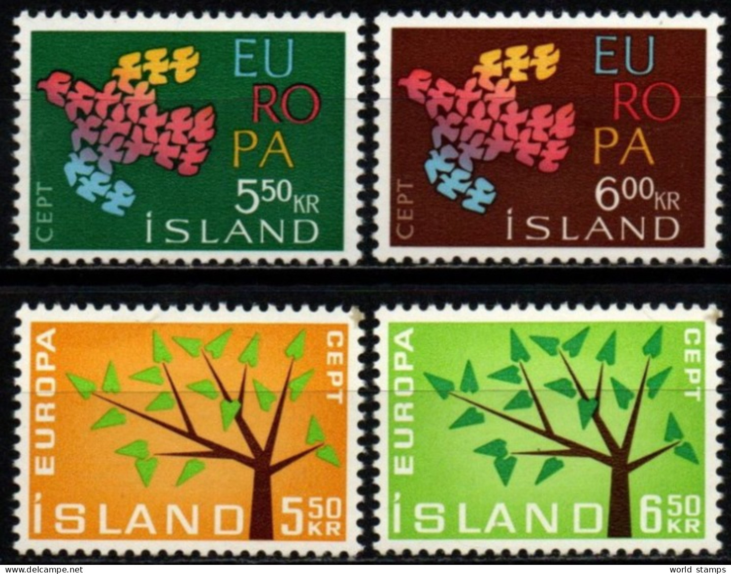 ISLANDE 1961-2 ** - Neufs