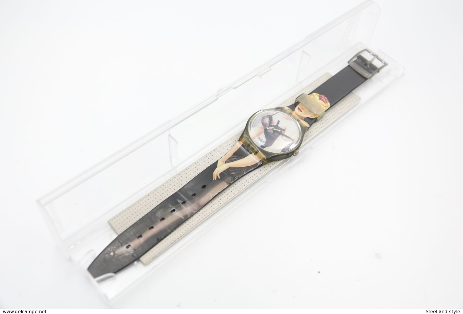 Watches : SWATCH - Lolita - Nr. : GM128 - Original With Box  - Running - Excelent - 1995 - Relojes Modernos