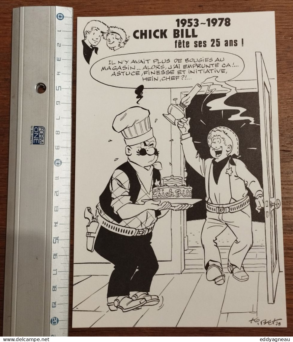 Tibet - Chick Bill - Carton Promotionnel 1978 - Plakate & Offsets