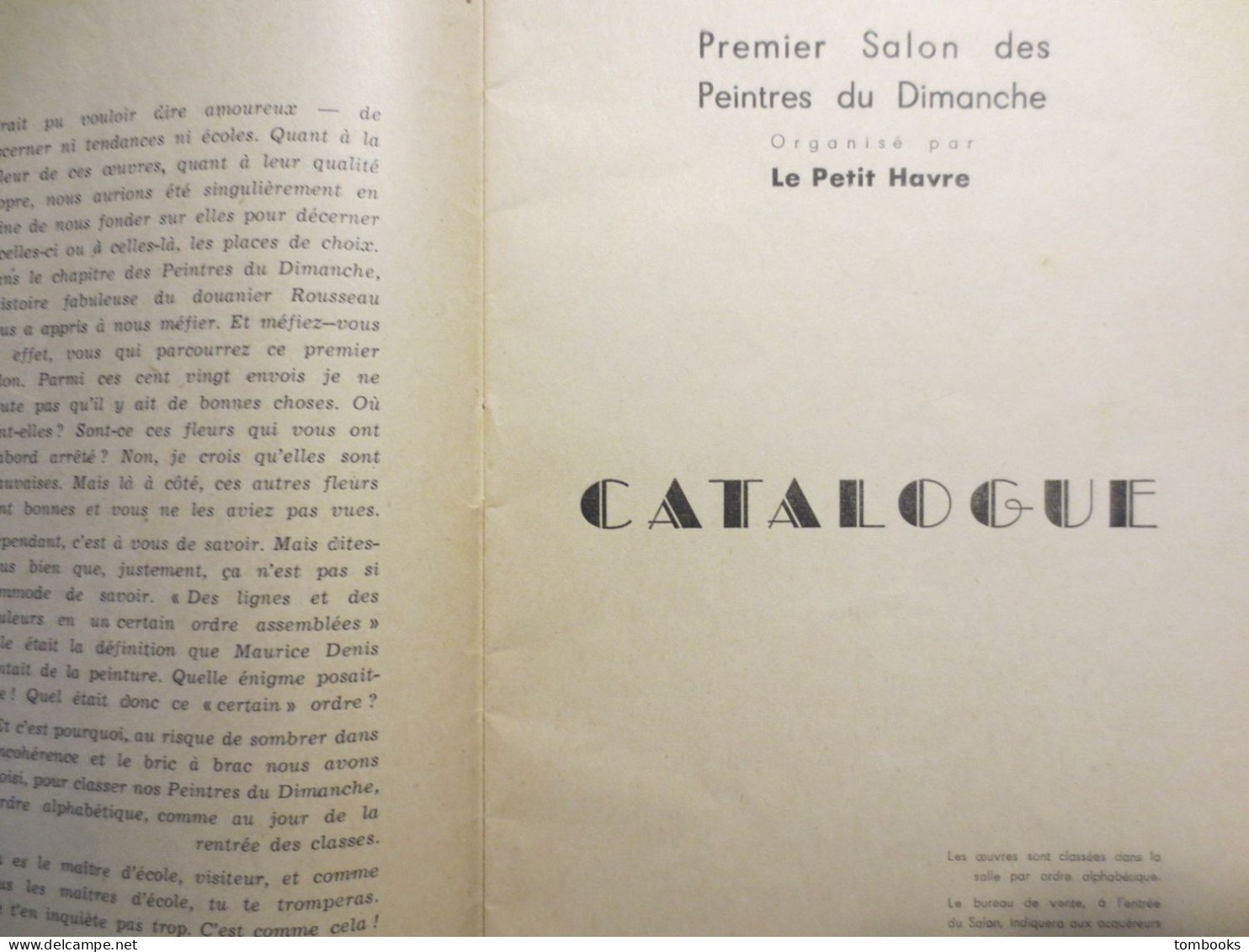 Le Havre - Catalogue - Premier Salon Havrais Des Peintres Du Dimanche - 1943 - TBE - Peu Commun - - Normandië