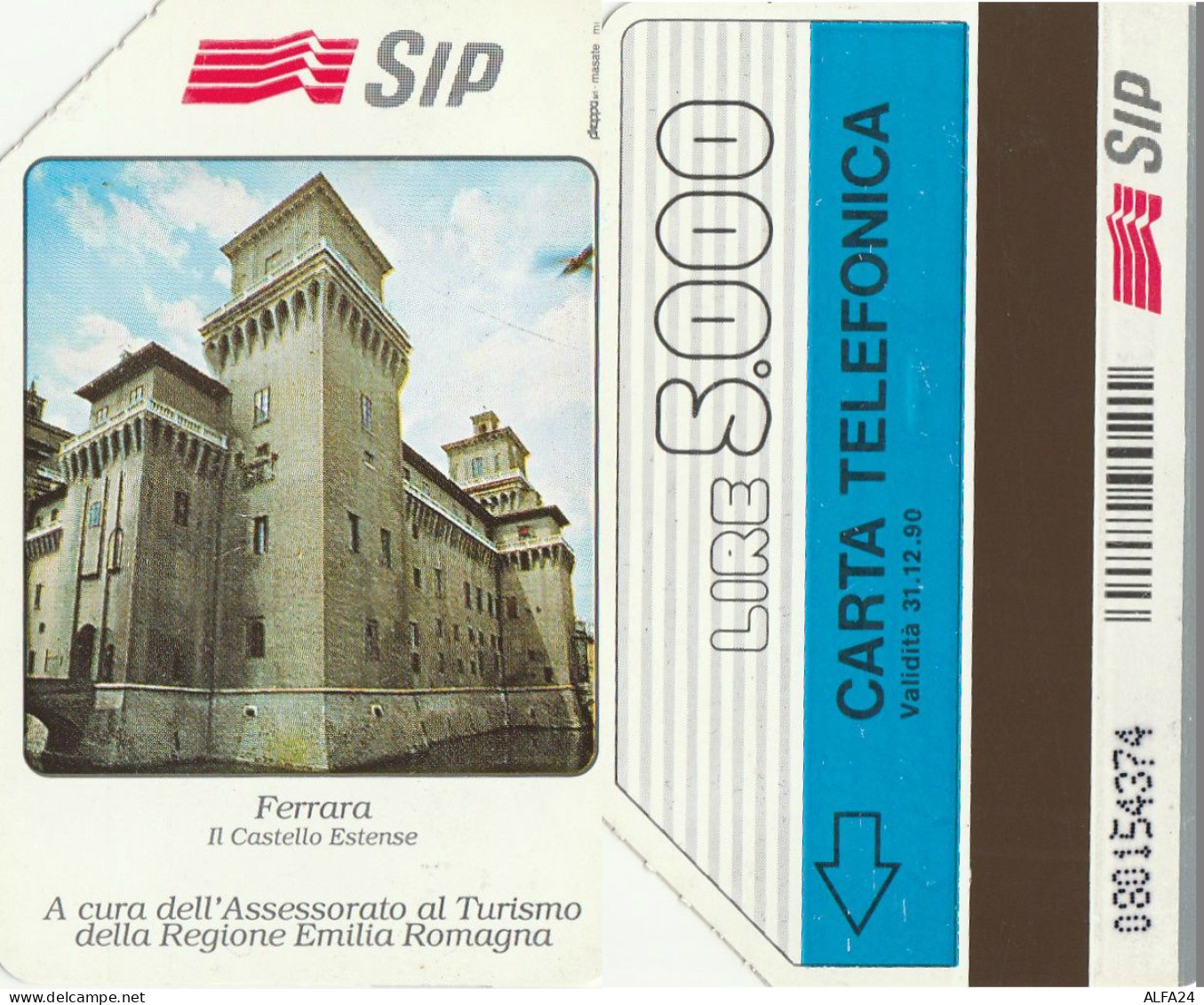 SCHEDA TELEFONICA USATA P110 FERRARA 5000 PK (374 -TURISTICA - Public Precursors