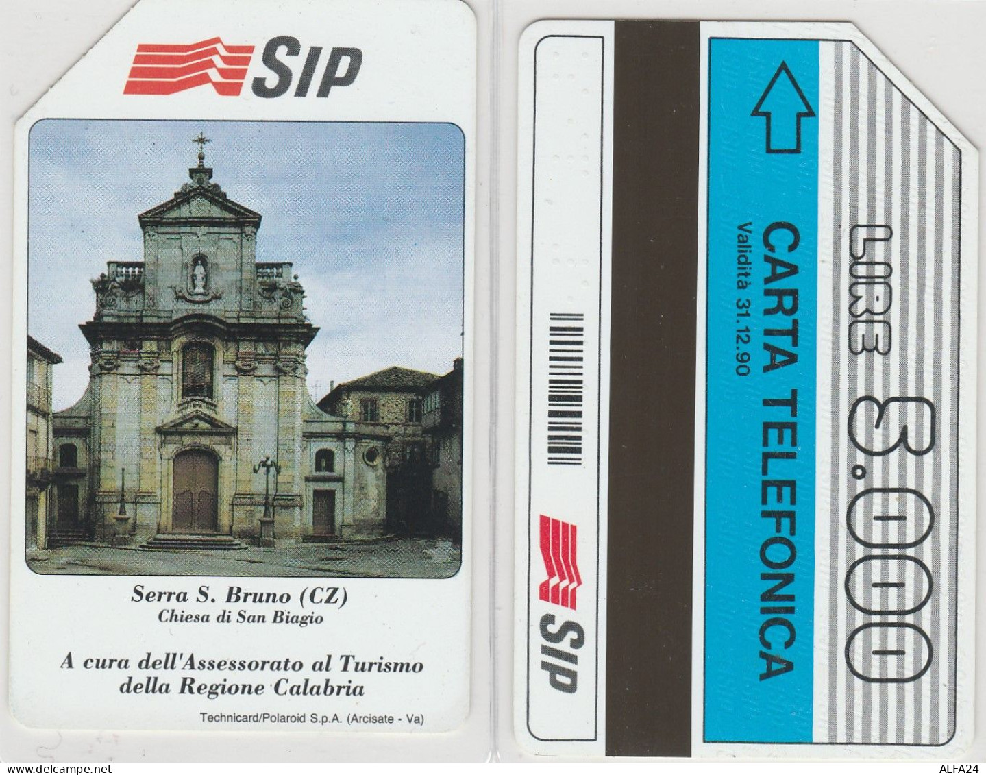 SCHEDA TELEFONICA USATA P100 SERRA SAN BRUNO 5000 TP -TURISTICA - Públicas Precursores