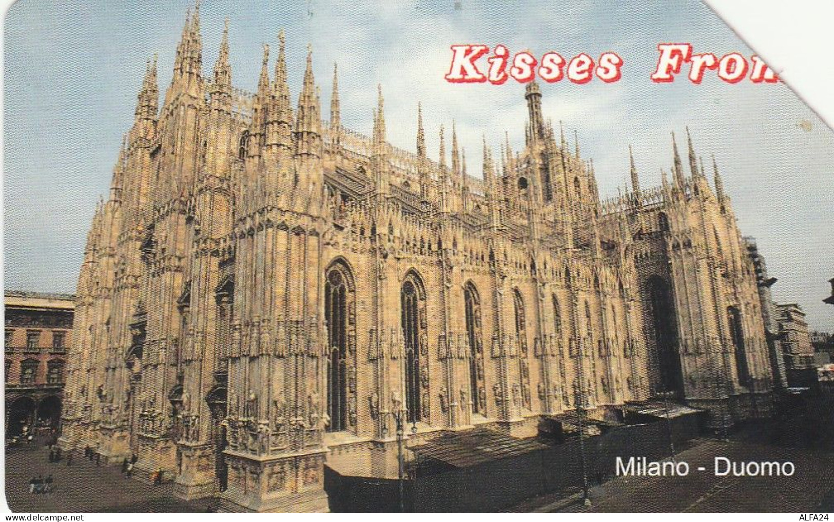 SCHEDA TELEFONICA USATA 370 KISSES FROM MILANO - Publiques Spéciales Ou Commémoratives