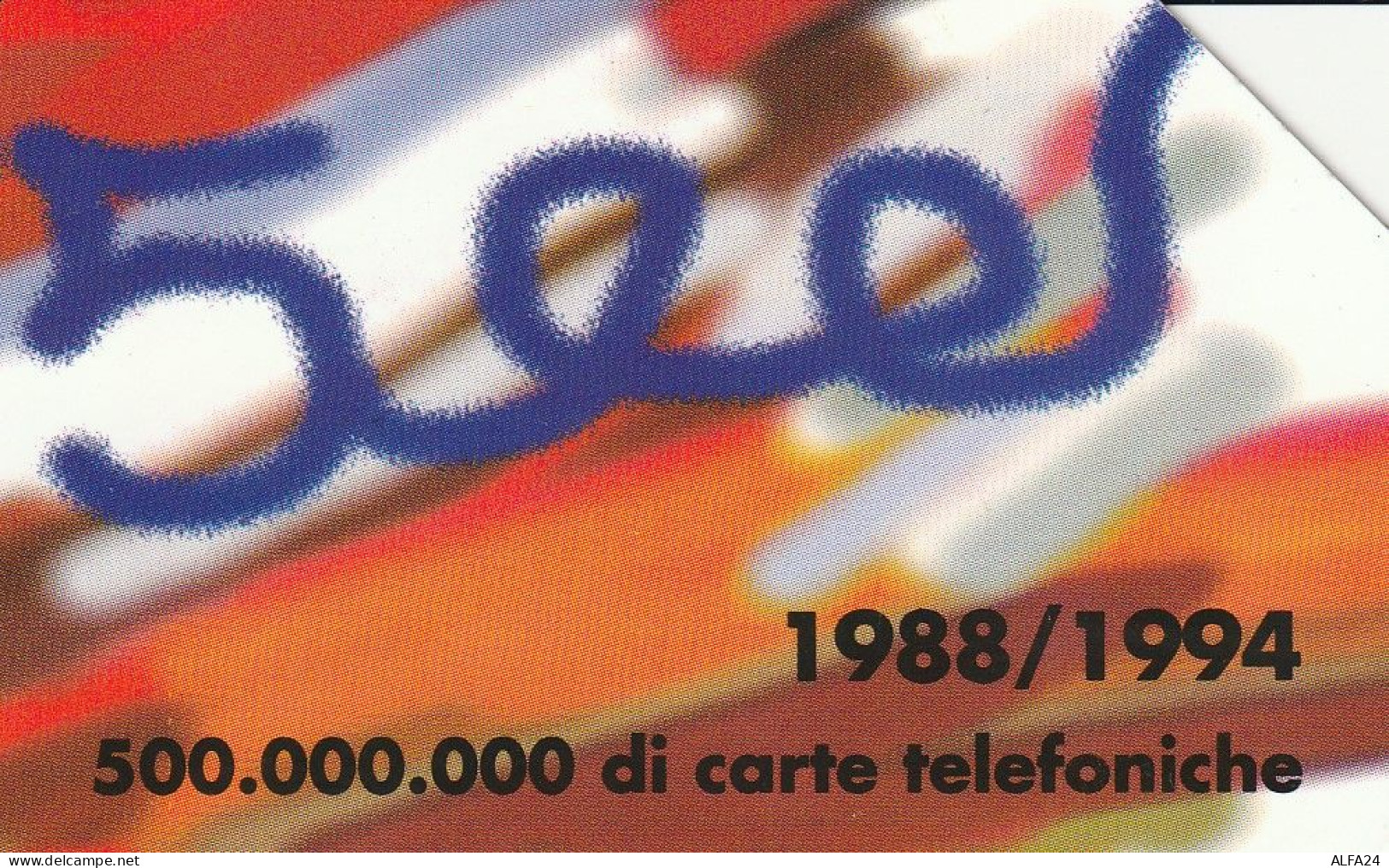 SCHEDA TELEFONICA USATA 380 500 MILIONI DI CARTE - Pubbliche Speciali O Commemorative