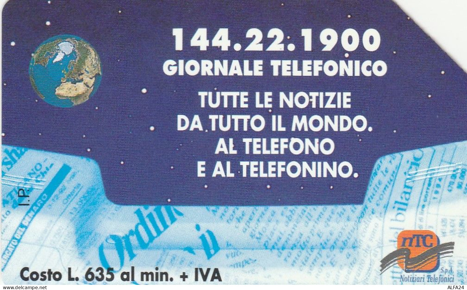 SCHEDA TELEFONICA USATA 381 GIORNALE TELEFONICO 5000 - Pubbliche Speciali O Commemorative