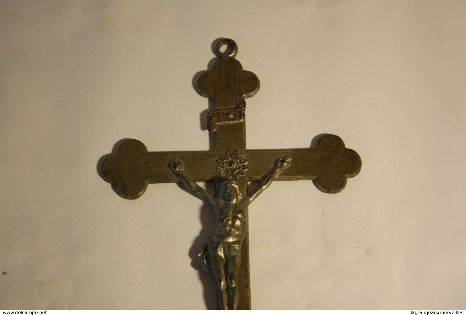 C312 Ancien Jésus Sur La Croix - Objet De Dévotion - Old Church - Arte Religioso