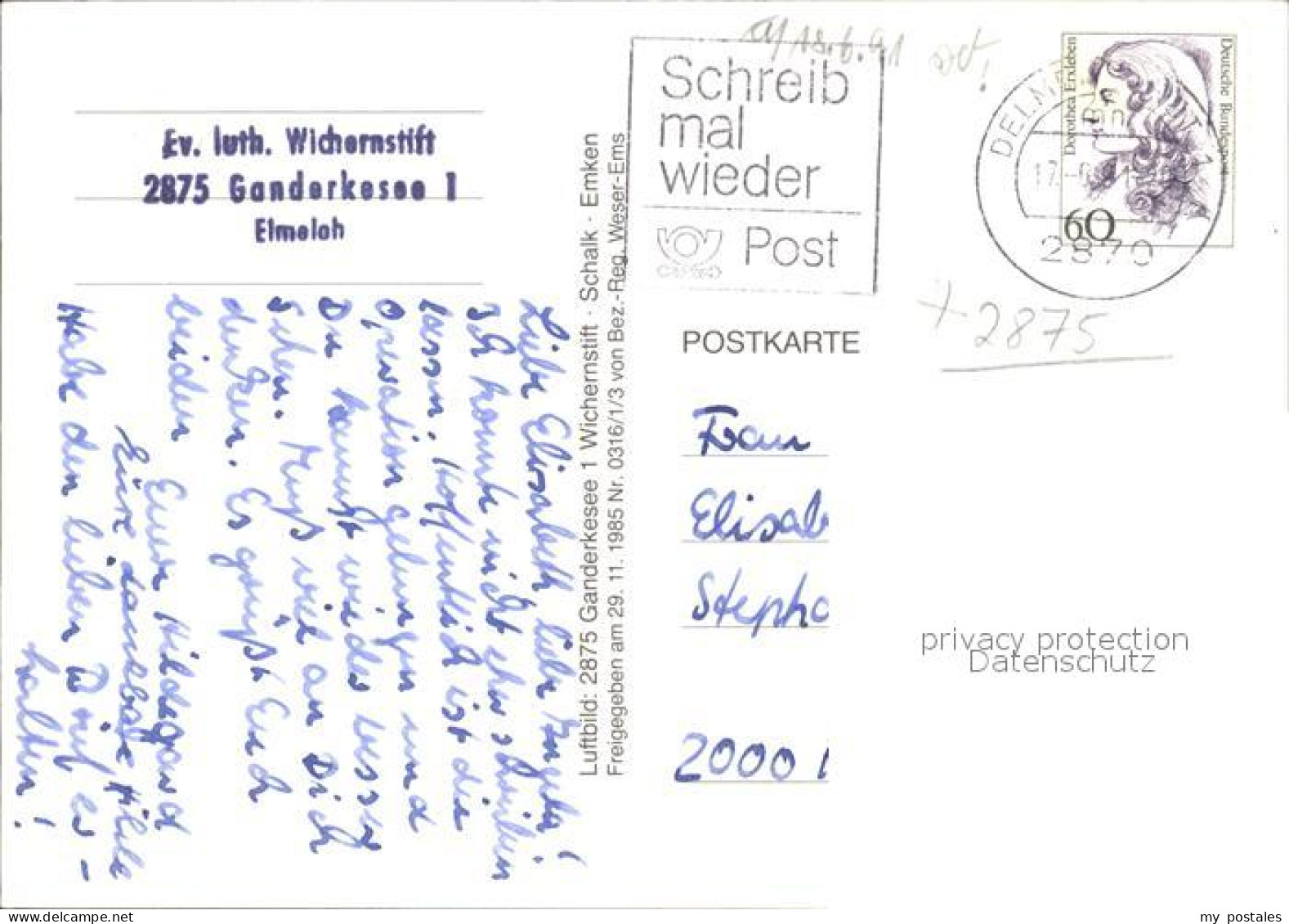 42168559 Ganderkesee Wichernstift Fliegeraufnahme Ganderkesee - Ganderkesee