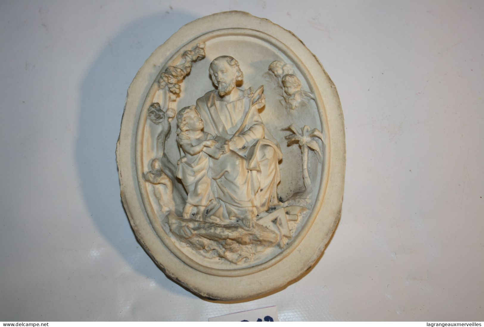 C312 Ancien Bas Relief Religieux - Art Italien - Pièce D'exception - - Arte Religioso