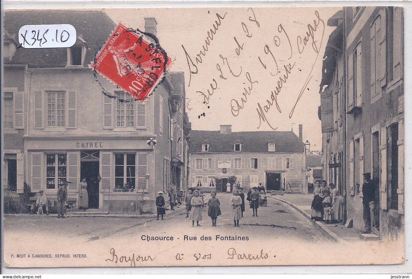 CHAOURCE- RUE DES FONTAINES- MAISON CAYREL - Chaource