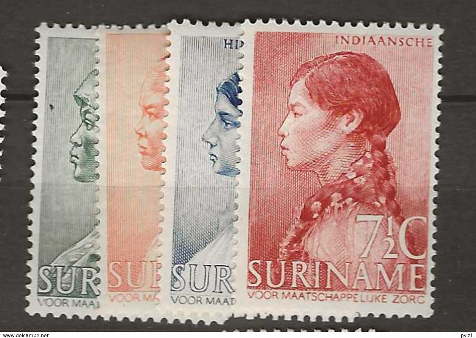 1940 MH Suriname NVPH 190-93 - Suriname ... - 1975